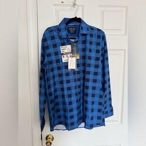 Plaid Check Button Down Shirt